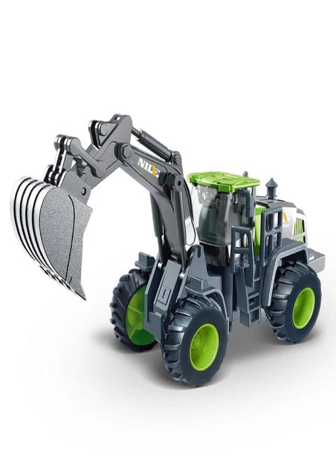 JOYJAY Alloy Vehicle Set | Engineering Vehicle Toy Set | Excavator | Bulldozer | Road Roller | Forklift | Construction Toy Car Model | 4-Piece Set for Kids | Die-Cast Metal Construction Vehicles - Image 4